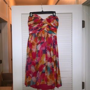 Abstract Print Sun Dress